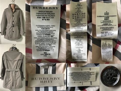 burberry brit labels.